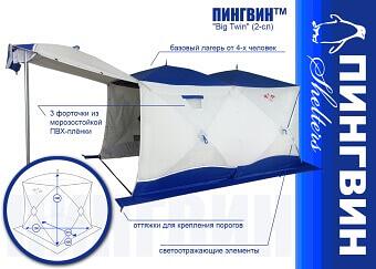 Всесезонная палатка «Big Twin» (2-сл.) опт фото 1