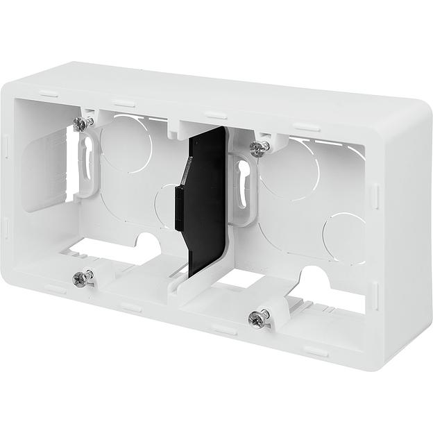 Legrand 673990 Коробка накладного монтажа - 2 поста - INSPIRIA - белый фото 3