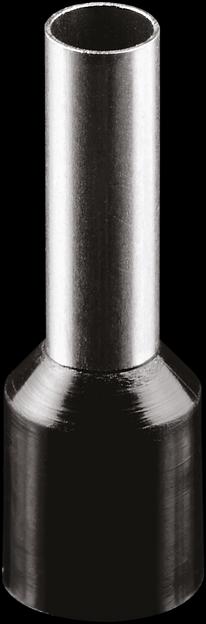 Наконечник-гильза НШвИ 6-12,0 черный (100шт) фото 1