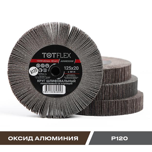 Круг лепестковый радиальный универсальный 125х20хМ14 А Р120 ОПТ фото 1