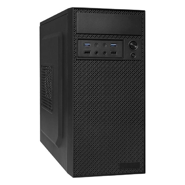 Корпус Minitower ExeGate BAA-109U2-UNS350 (mATX, БП UNS350 с вент. 12см, 2*USB+2*USB3.0, аудио, черный) фото 1