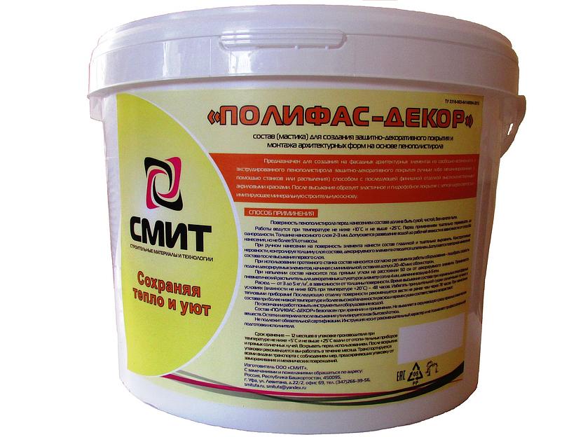 Состав для архитектурного декора «ПОЛИФАС-ДЕКОР» фото 1