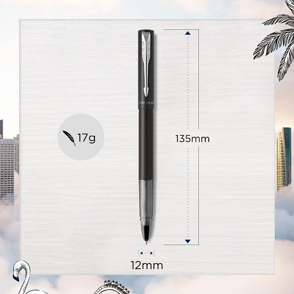 Ручка роллер Parker Vector XL (CW2159774) Black CT F черн. черн. подар.кор. фото 5