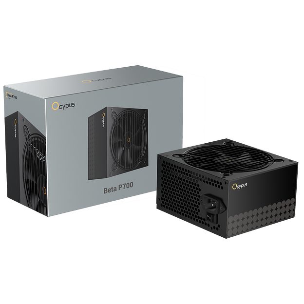 Блок питания 700W Ocypus Beta P700 BK (ATX, APFC, 20+4 pin, 120mm fan, PCI-E 6+2Px2, 3xSATA) (Beta-P700-N1HDBK024X-EU) фото 1