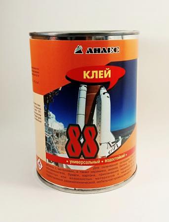 Клей 88 водостойкий 1л(0,8кг) с усиливающими добавками фото 1