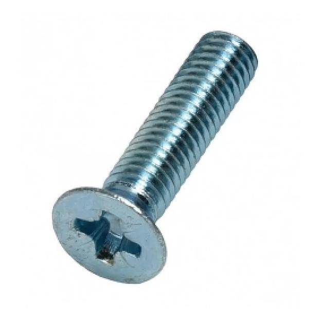 Винт DIN 965 М6х30 потайная голова класс прочности 4.8 покрытие цинк фото 1