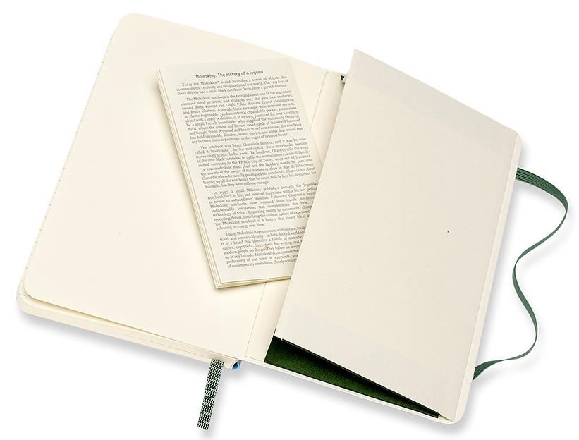Блокнот Moleskine CLASSIC SOFT QP611K15 Pocket 90x140мм 192стр. линейка мягкая обложка зеленый фото 5