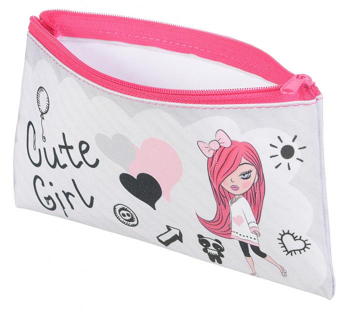 Пенал-косметичка Silwerhof 850949 Модница 1отд. 190х105мм текстиль фото 2