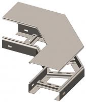 Секция угловая НЛКУ200х100 с крышкой (цинк) фото 1