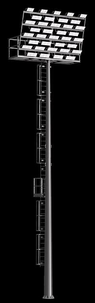 Высокомачтовая опора с наклонной кассетой по типу ВС-45 фото 4