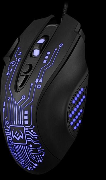 Игровая мышь SVEN RX-G715 (7+1кл., бесш. кл., 1200-3200 DPI, SoftTouch, подсветка, игров. упак) Sven RX-G715 (SV-019938) фото 7