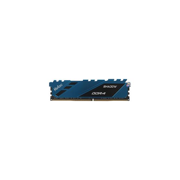 Оперативная память NETAC Shadow NTSDD4P26SP-08B DDR4 - 1x 8ГБ 2666МГц, DIMM, Blue, Ret фото 1