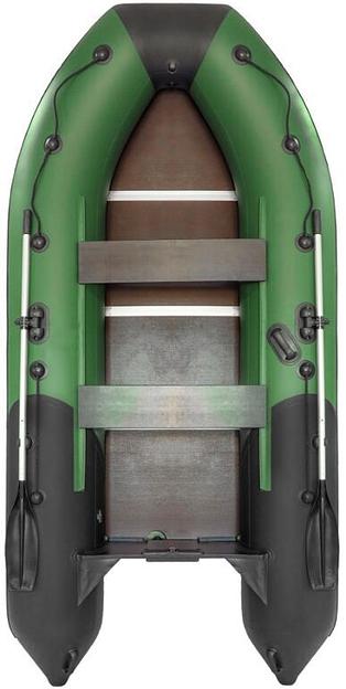 Лодка Ривьера 3400 СК Компакт, 3400*1600*460 мм., цвет: зеленый-черный фото 3