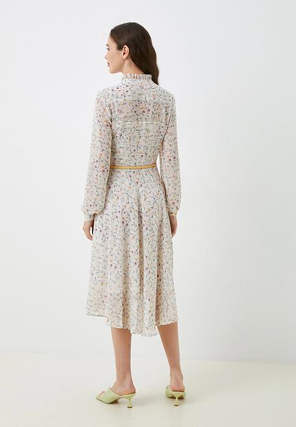 Платье-рубашка белое с цветами Elit by Ter-Hakobyan опт фото 3