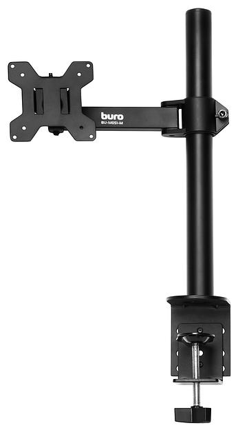 Кронштейн для мониторов ЖК Buro BU-M051-M черный 17"-32" макс.8кг крепление к столешнице поворот и наклон фото 1
