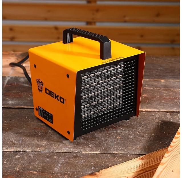 Тепловая пушка электрическая Deko DKIH3400 3400Вт оранжевый фото 4