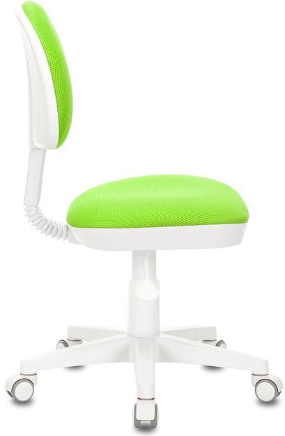 Кресло детское Бюрократ KD-3 салатовый TW-18 крестов. пластик белый фото 3