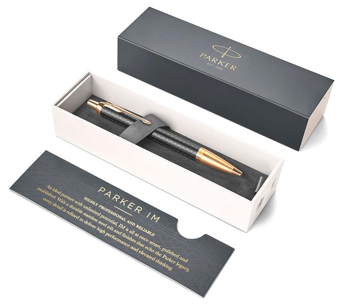 Ручка шариков. Parker IM Premium K323 (CW1931667) Black GT M син. черн. подар.кор. фото 4