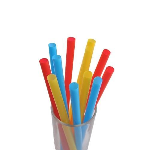 Трубочки кокт. 1,2*21 см. 250 шт/уп. прямые цветные XXL /1/12/ фото 1