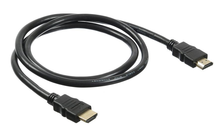 Кабель аудио-видео Buro HDMI 2.0 HDMI (m)/HDMI (m) 1м. Позолоченные контакты черный (BHP HDMI 2.0-1) фото 1