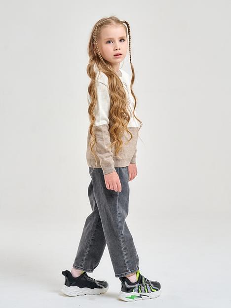 Джемпер «Мишка» светло-коричневый, для девочек ОПТ фото 6