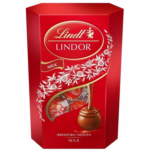 Шоколадные конфеты Lindt Lindor Молочный корнет, 200 гр, опт фото 1