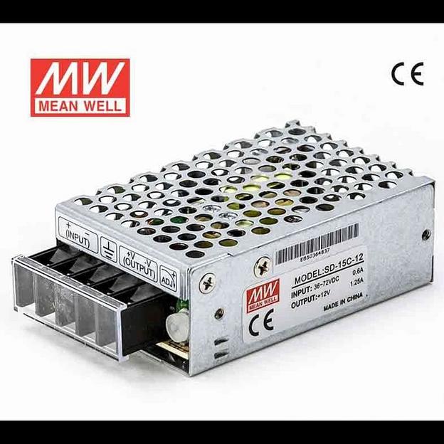 SD-15C-12, DC/DC преобразователь, 15Вт, вход 36...72B, выход 12B/1,25A фото 1