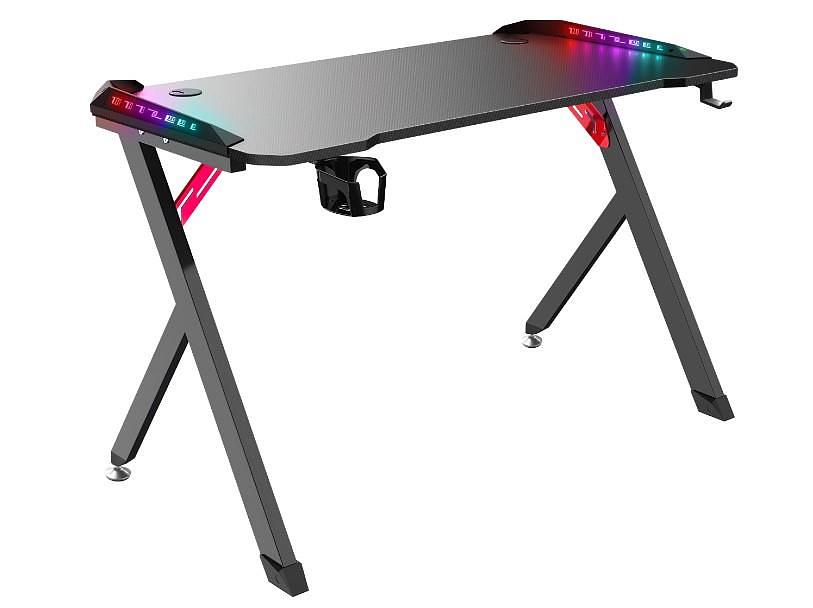 Стол GAMING SPIRIT RGB BLACK 64389 DEFENDER фото 3