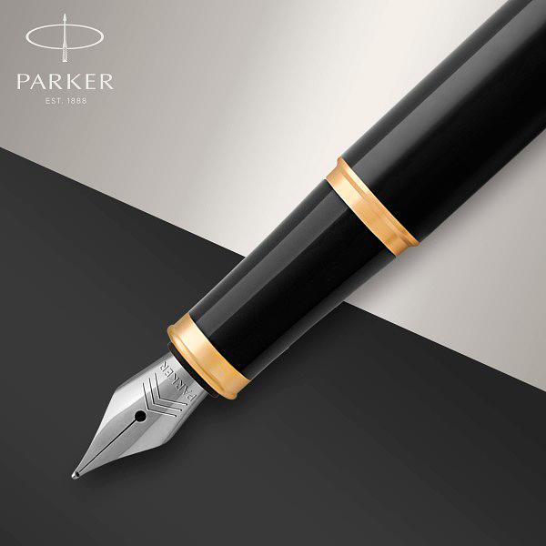 Ручка перьев. Parker IM Core F321 (CW1931645) Black GT F сталь нержавеющая подар.кор. фото 6