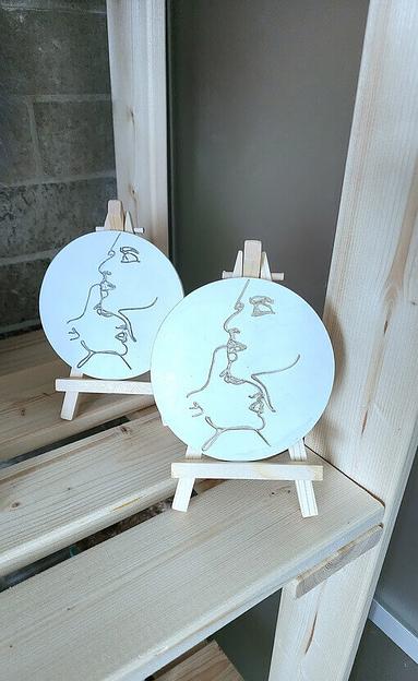 Композиция «Нежность», поднос + мини мольберт ОПТ фото 1