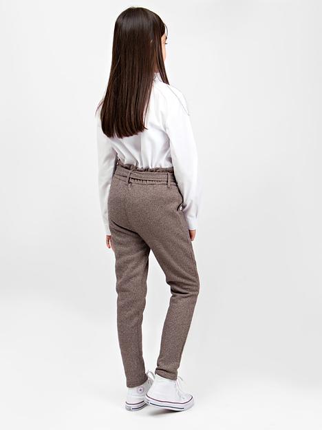Брюки для девочки Соль&Перец коричневый, арт.SP24120 ОПТ фото 3