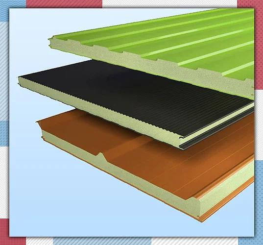 Сэндвич-панель Teplant стеновая с минеральной ватой 80 мм фото 1