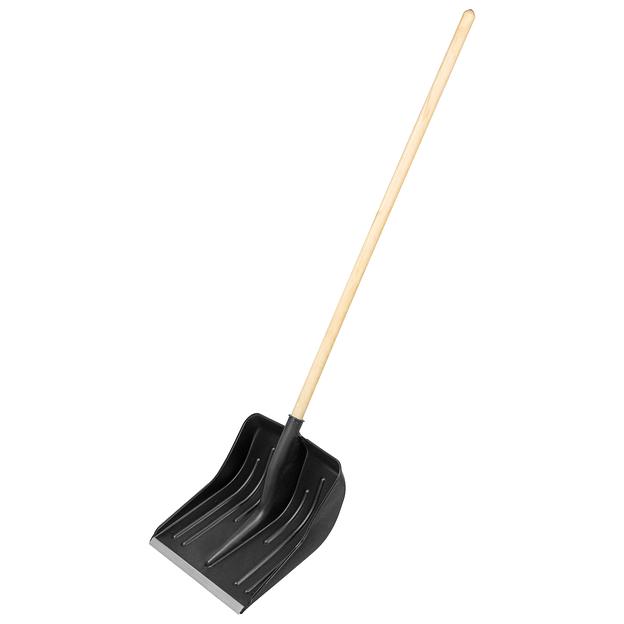 Лопата для уборки снега 420×425×1550 мм Сибртех ОПТ фото 1