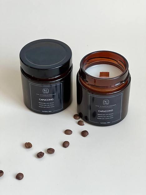 Свечи ароматические из кокосового воска в банке, 200 мл фото 3