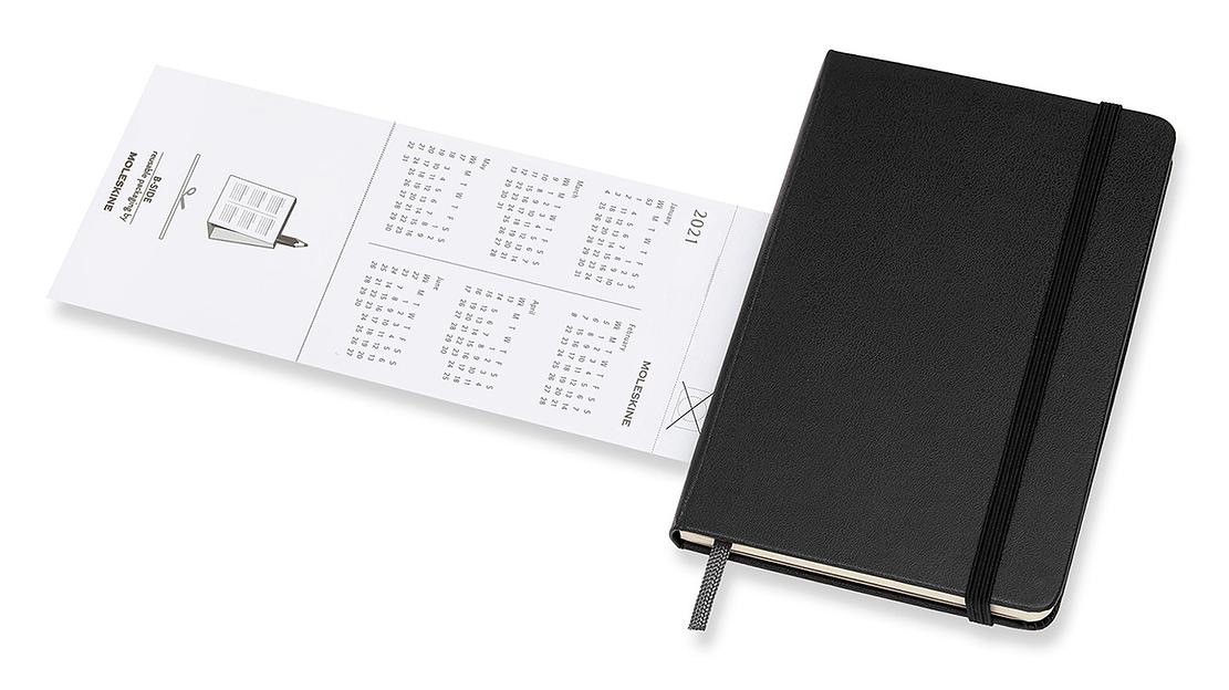 Еженедельник Moleskine CLASSIC WKLY Pocket 90x140мм 144стр. черный фото 6