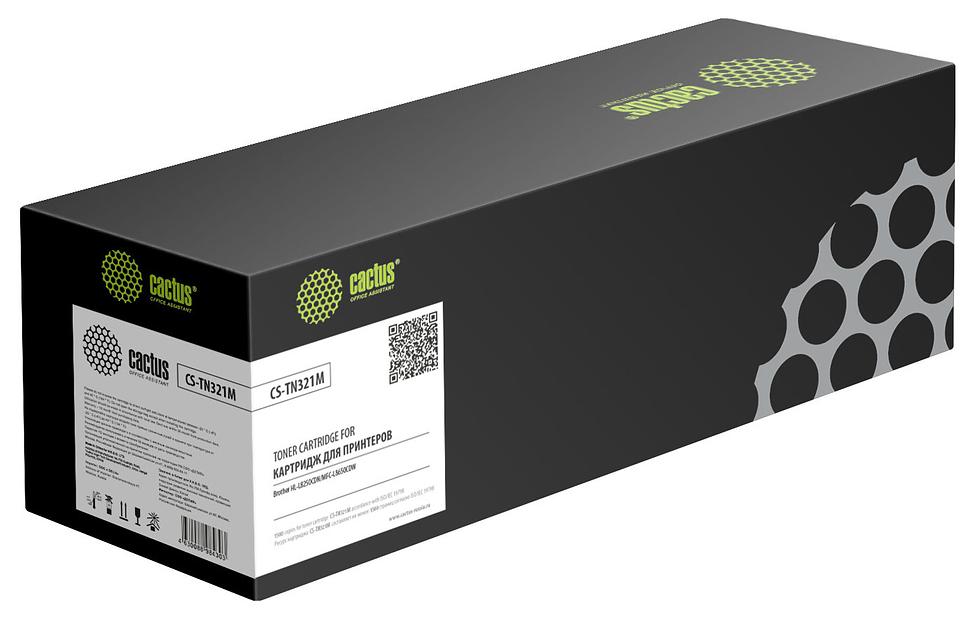 Картридж лазерный Cactus CS-TN321M TN-321M пурпурный (1500стр.) для Brother HL-L8250CDN/MFC-L8650CDW фото 1