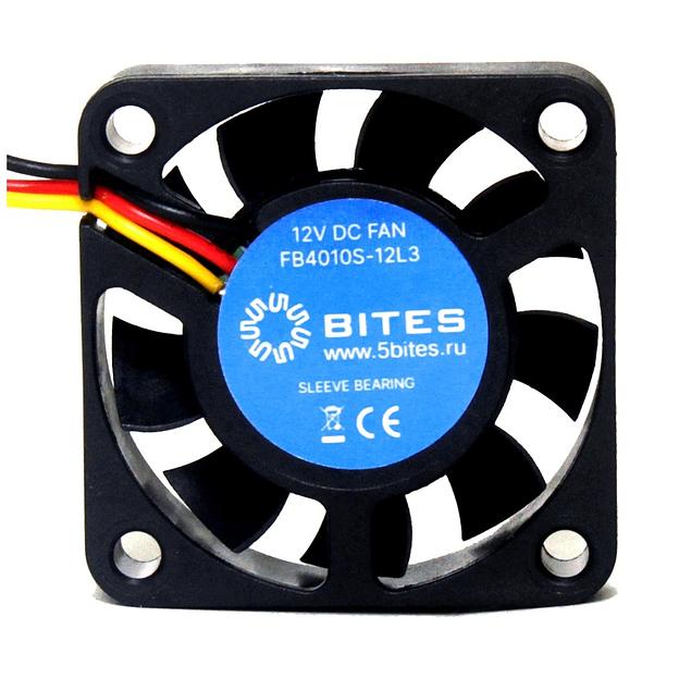5bites Вентилятор FB4010S-12L3 40X10 / SLEEVE / 5000RPM / 3P фото 1