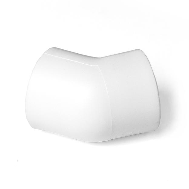 Угольник 32 45 град., полипропиленовый, белый фото 4