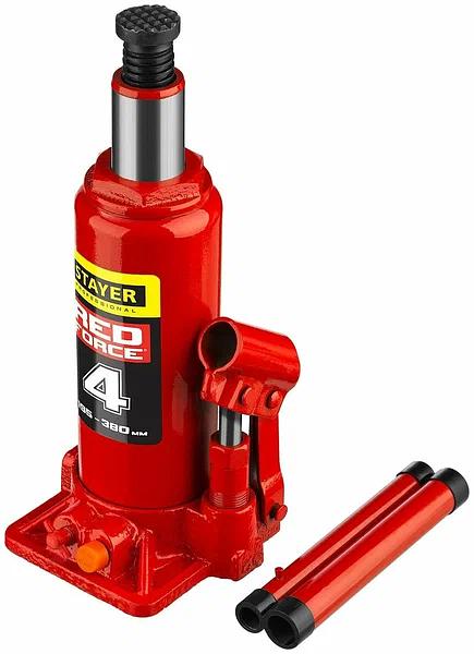Домкрат Stayer «43160-4_z01» Red Force гидравлический бутылочный ОПТ фото 2