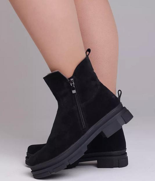 Ботинки BuzShoes черные замшевые ОПТ фото 4