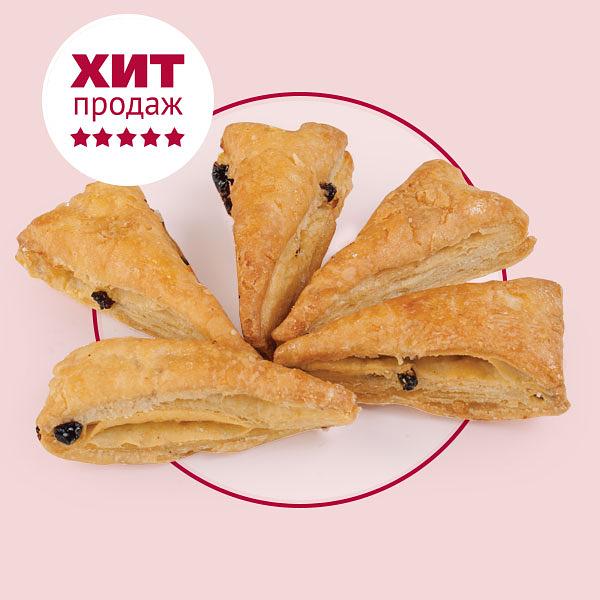 Пирожное аппетитное Медовое с изюмом из слоеного теста, 2 кг, опт фото 1