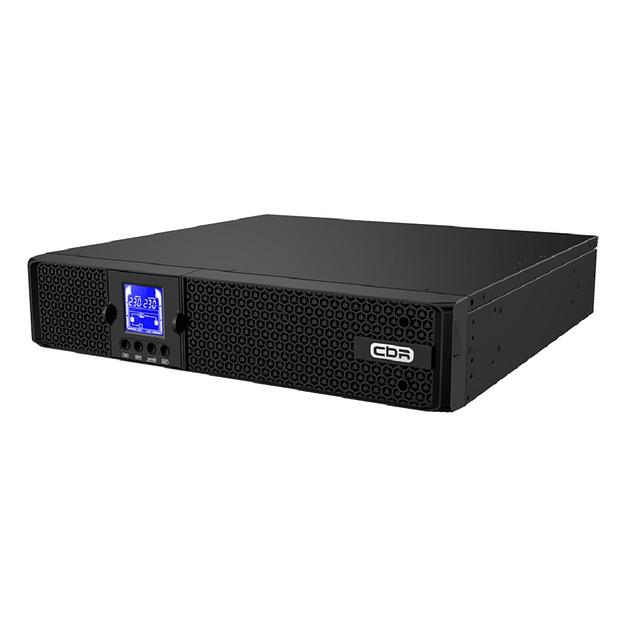 ИБП CBR [ERT-2000-8C] Online 2000VA/2000W RT 8 x C13, LCD, USB-A, RS232, EPO, SNMP slot фото 1