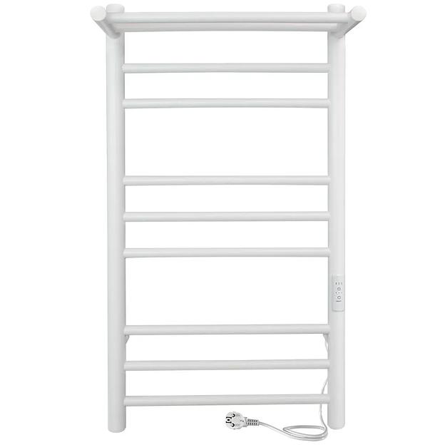 Электрический полотенцесушитель «Line Trinity» 800х432 мм белый матовый (таймер, скрытый монтаж, универсальное подключение) ОПТ  фото 3