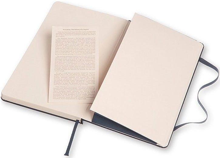 Блокнот Moleskine CLASSIC QP062B20 Large 130х210мм 240стр. нелинованный твердая обложка синий сапфир фото 3