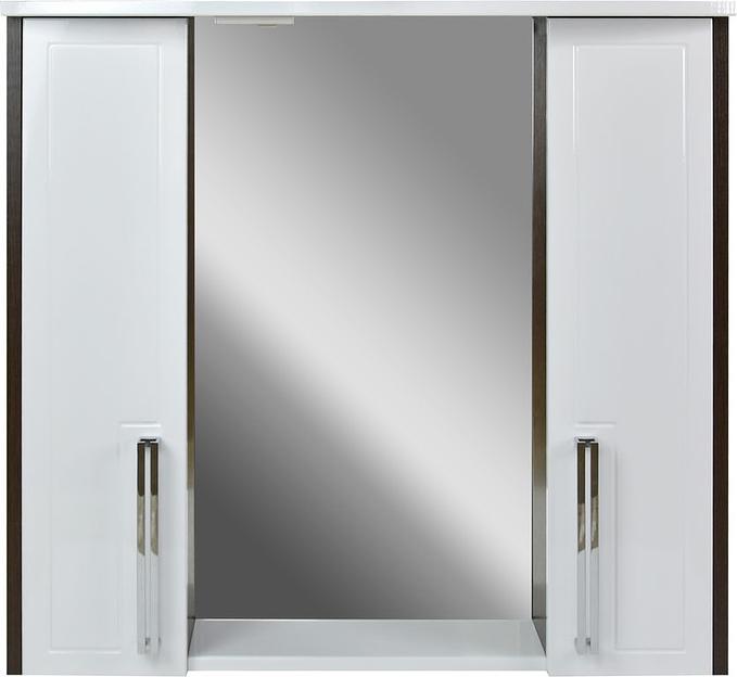 Зеркало-шкаф Мираж 80 DORATIZ 2711.110, белый, венге фото 1