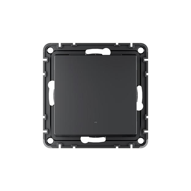 ATLASDESIGN SMART 1-кл. ВЫКЛЮЧАТЕЛЬ с подсв., Zigbee, сх.1, L+N, 10А, мех., КАРБОН фото 3