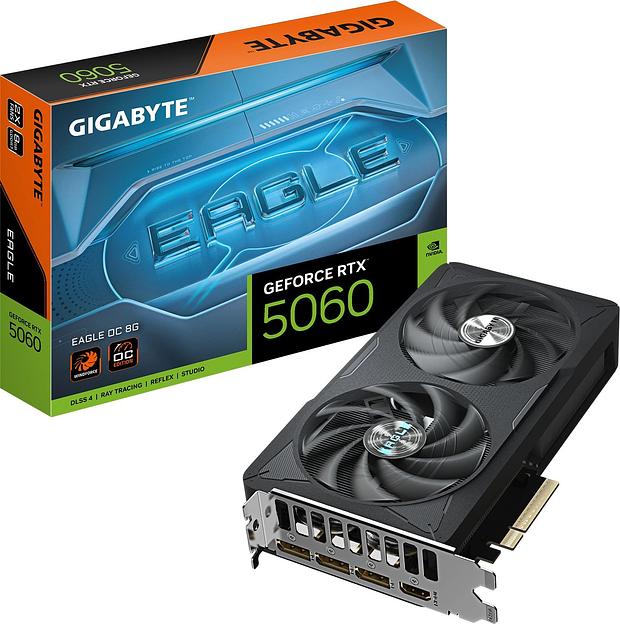 Видеокарта Gigabyte PCI-E 5.0 GV-N5060EAGLE OC-8GD 1.0 NVIDIA GeForce RTX 5060 8Gb 128bit GDDR7 3840/28000 HDMIx1 DPx3 HDCP Ret фото 10