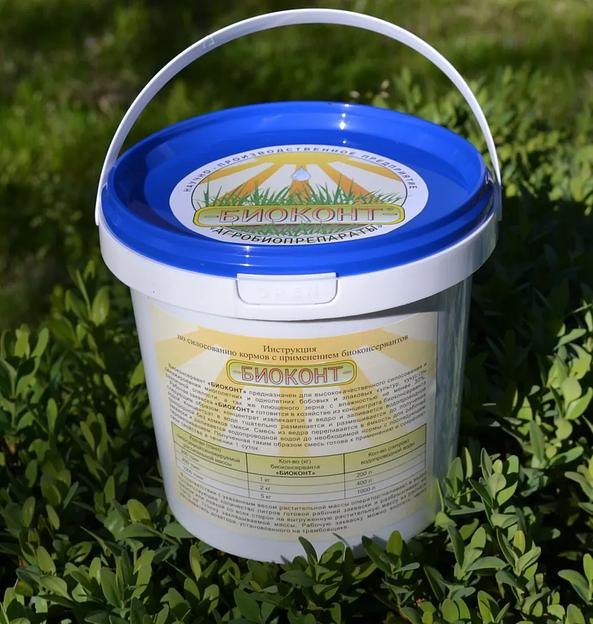 Биоконсервант «БИОКОНТ-М» закваска для силоса, сенажа, плющеного зерна фото 1