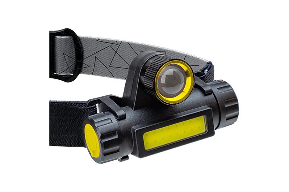 Фонарь налобный Космос KOCH103WLITH черный/желтый 6Вт лам.:светодиод.x1 фото 2
