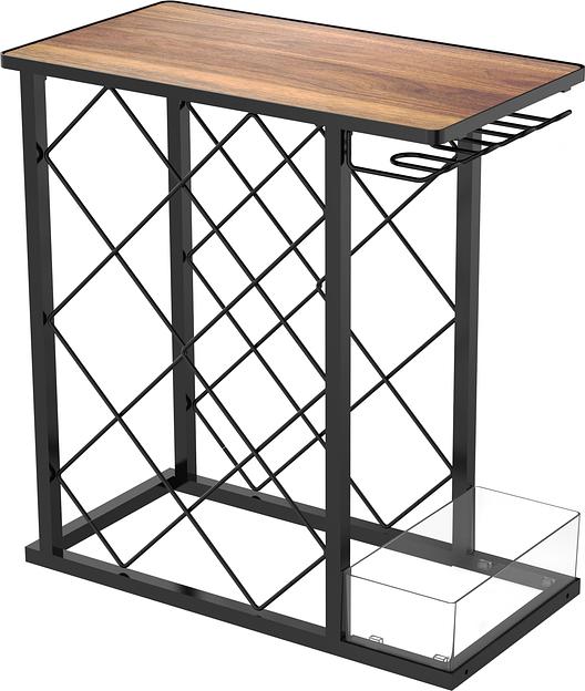 Стойка Domfy DHC-WR10583 для вина 39.2x21x41.3см черный/коричневый фото 1